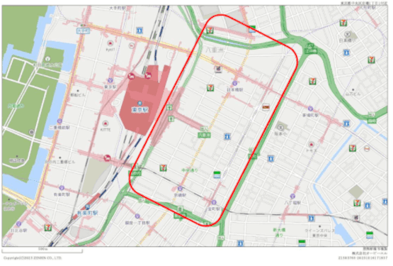 日本橋・京橋・八重洲マップ